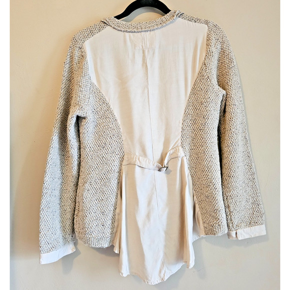 Angel of the north Anthropologie full zip knit sweater Size L Preppy, steam core - Picture 3 of 7